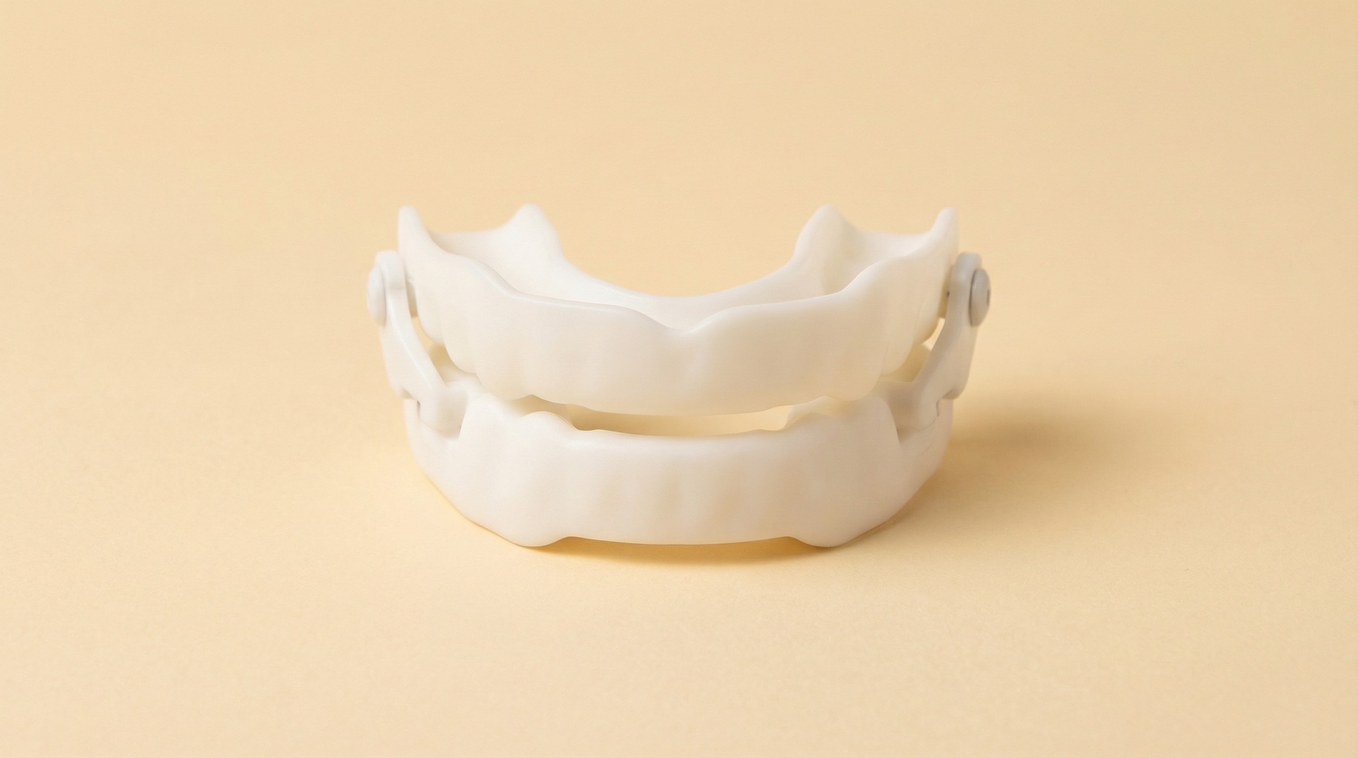 Custom oral sleep apnea appliance